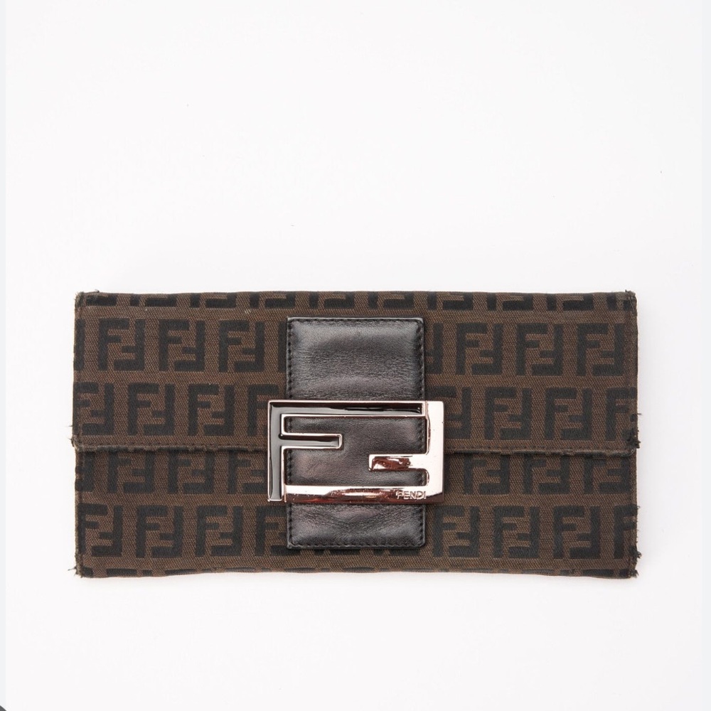 Vintage Fendi Zuccino Canvas wallet/clutch